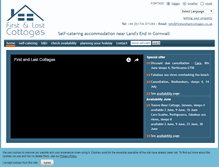 Tablet Screenshot of firstandlastcottages.co.uk
